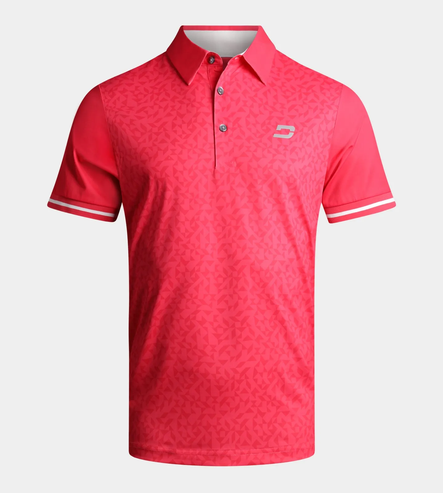 MODERN ABSTRACT POLO - RED