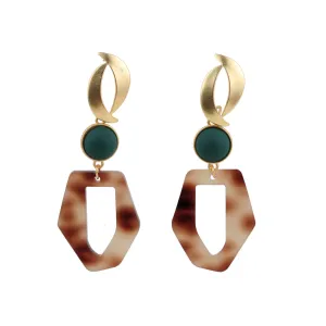 Modern Chandelier Drop Down Acrylic Earrings