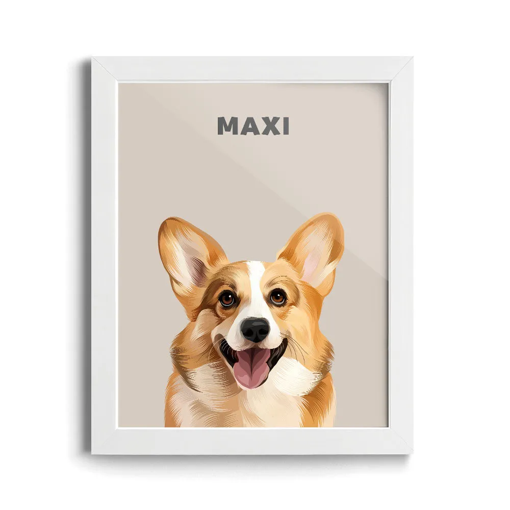 Modern Pet Portrait (1 Pet)