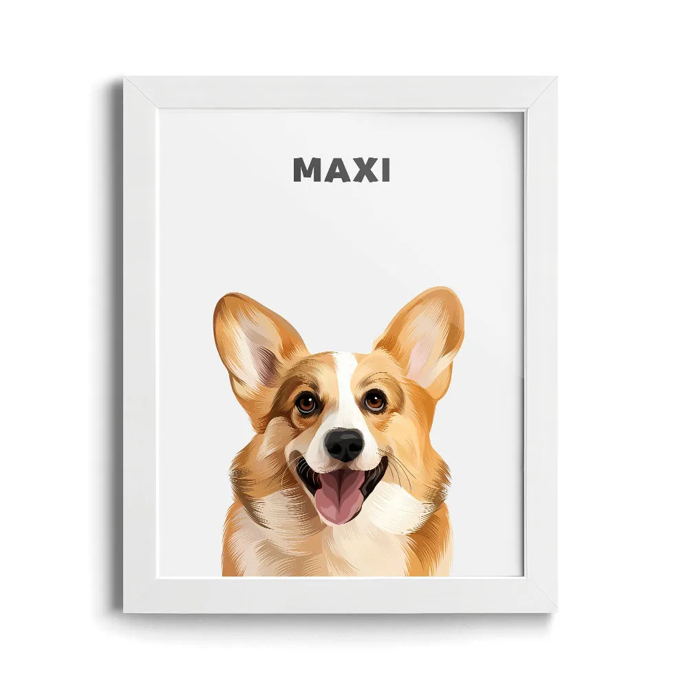 Modern Pet Portrait (1 Pet)