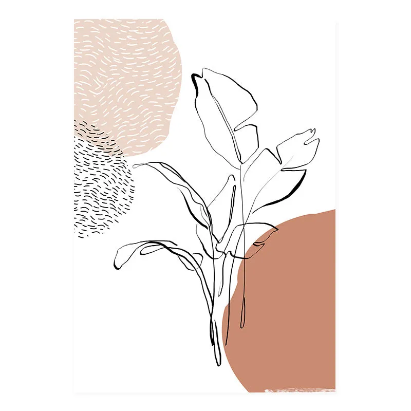 Modern Terracotta Boho Sun Moon Wall Art