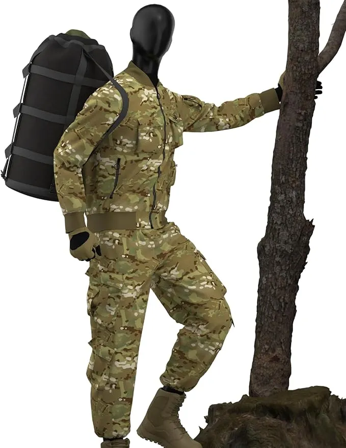 MT Army Military Modular Sleeping Bags System, Multi Layered with Bivy Cover for All Season, Woodland/Multicam