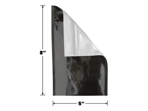 Mylar Bag Black/Clear - 1/2 Oz - 14 Grams - 5x8" - (100 to 50,000 Count)