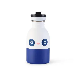 Noodoll Stainless Steel Bottle - Ricebamboo Panda - Blue/White