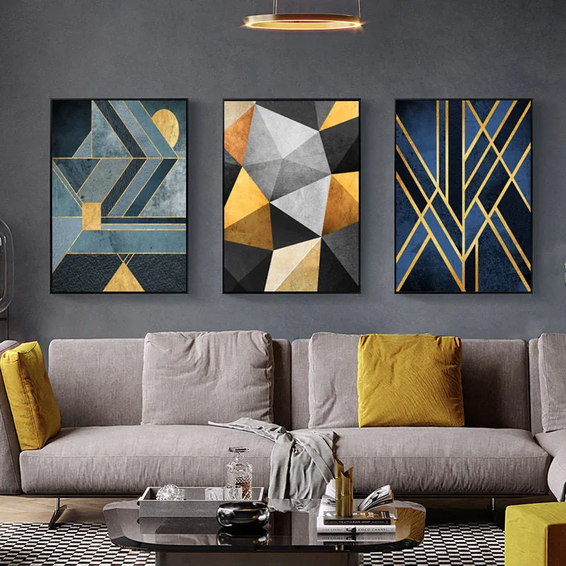 Nordic Abstract Geometry Wall Art