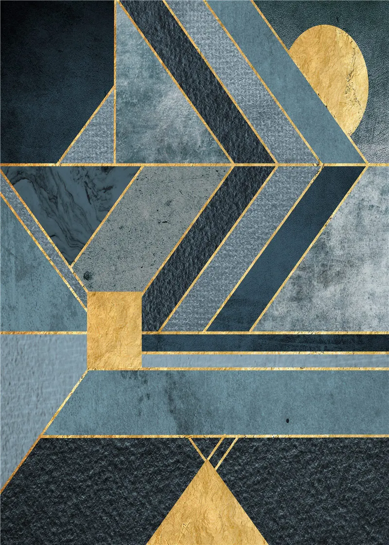 Nordic Abstract Geometry Wall Art
