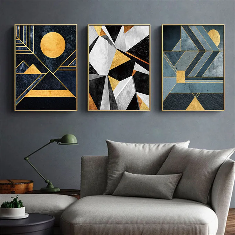 Nordic Abstract Geometry Wall Art