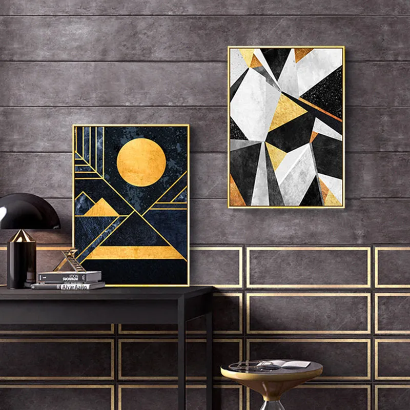 Nordic Abstract Geometry Wall Art