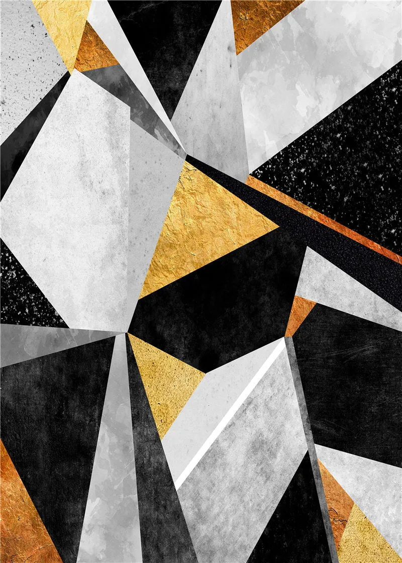Nordic Abstract Geometry Wall Art