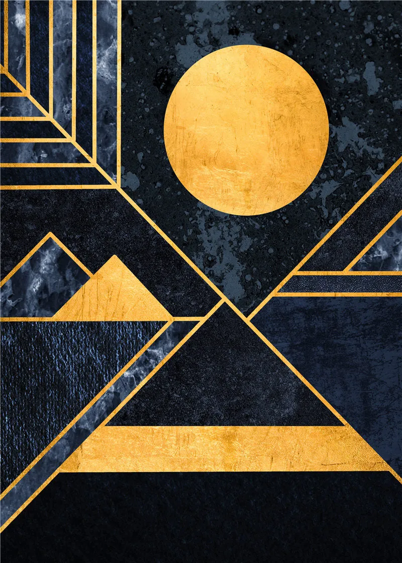 Nordic Abstract Geometry Wall Art