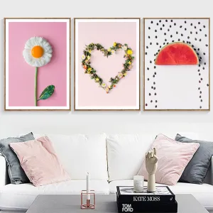 Nordic Eggs Breakfast Modern Wall Art