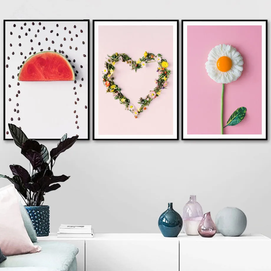 Nordic Eggs Breakfast Modern Wall Art