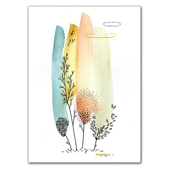 Nordic Fresh Plant Wall Art