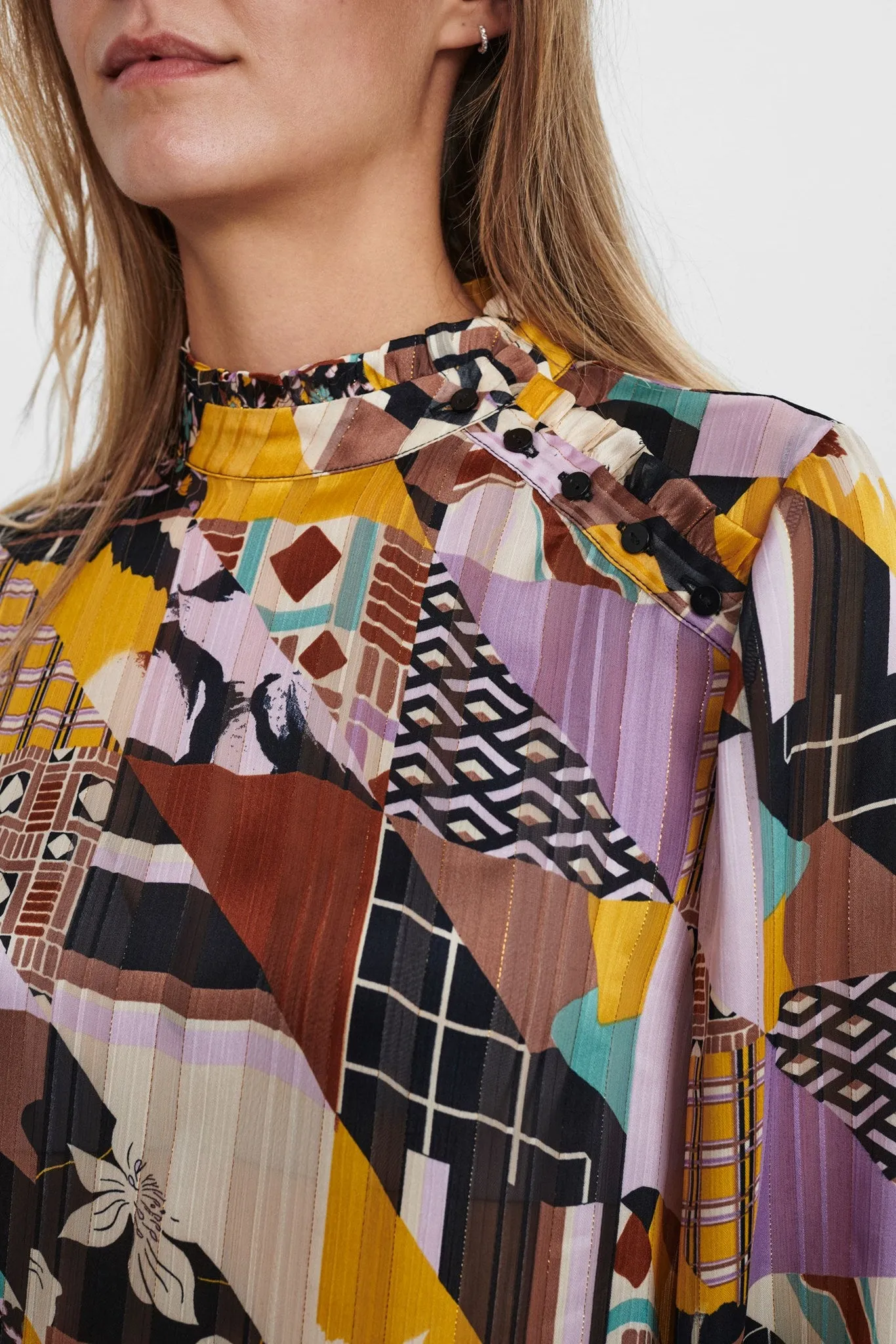 NUBIANCA BLOUSE - Caviar