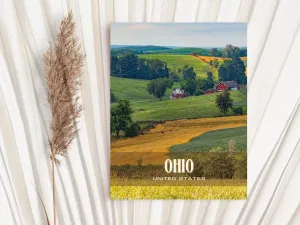 Ohio Retro Wall Art, USA