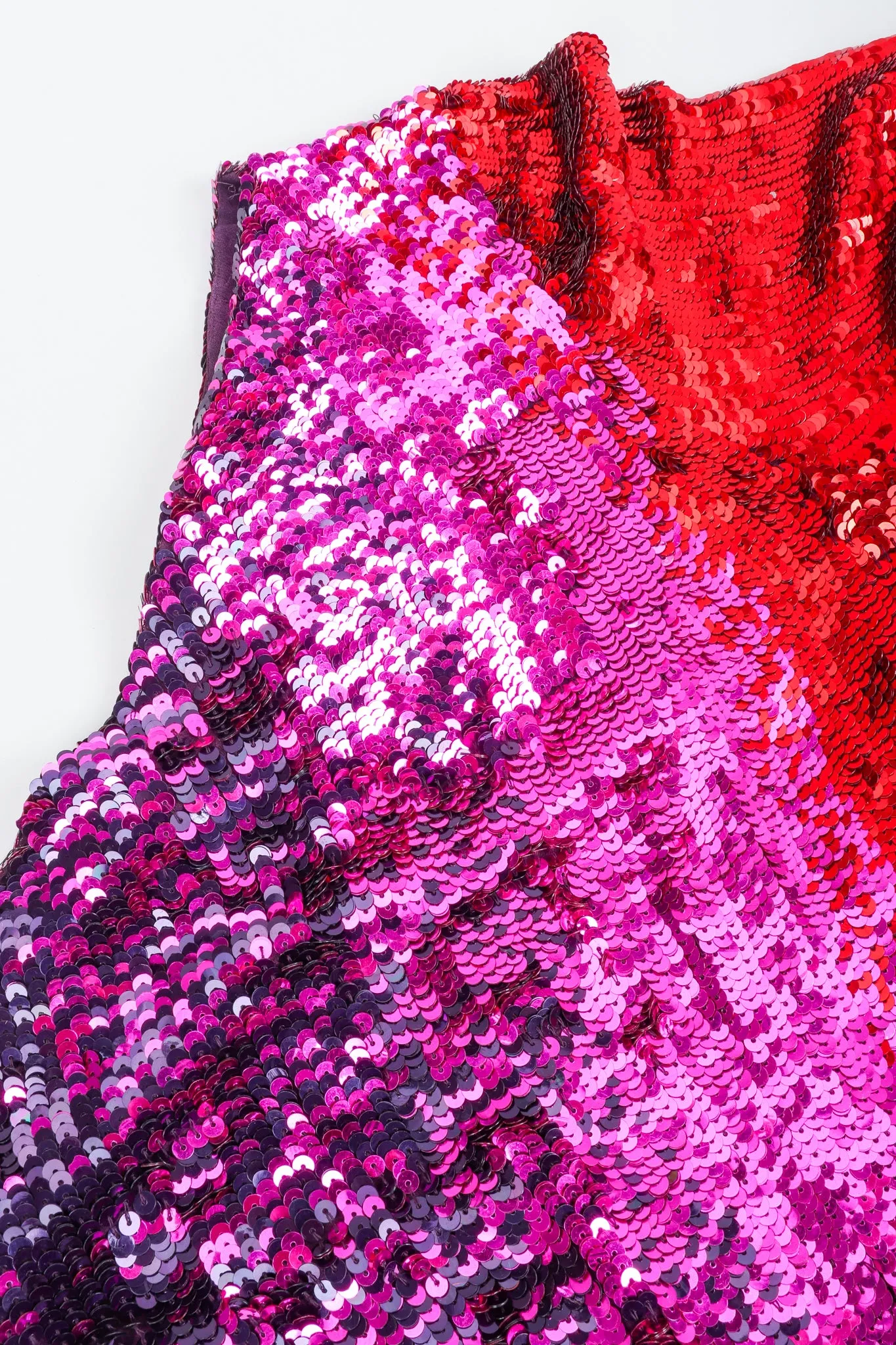 Ombré Sequin One-Shoulder Gown