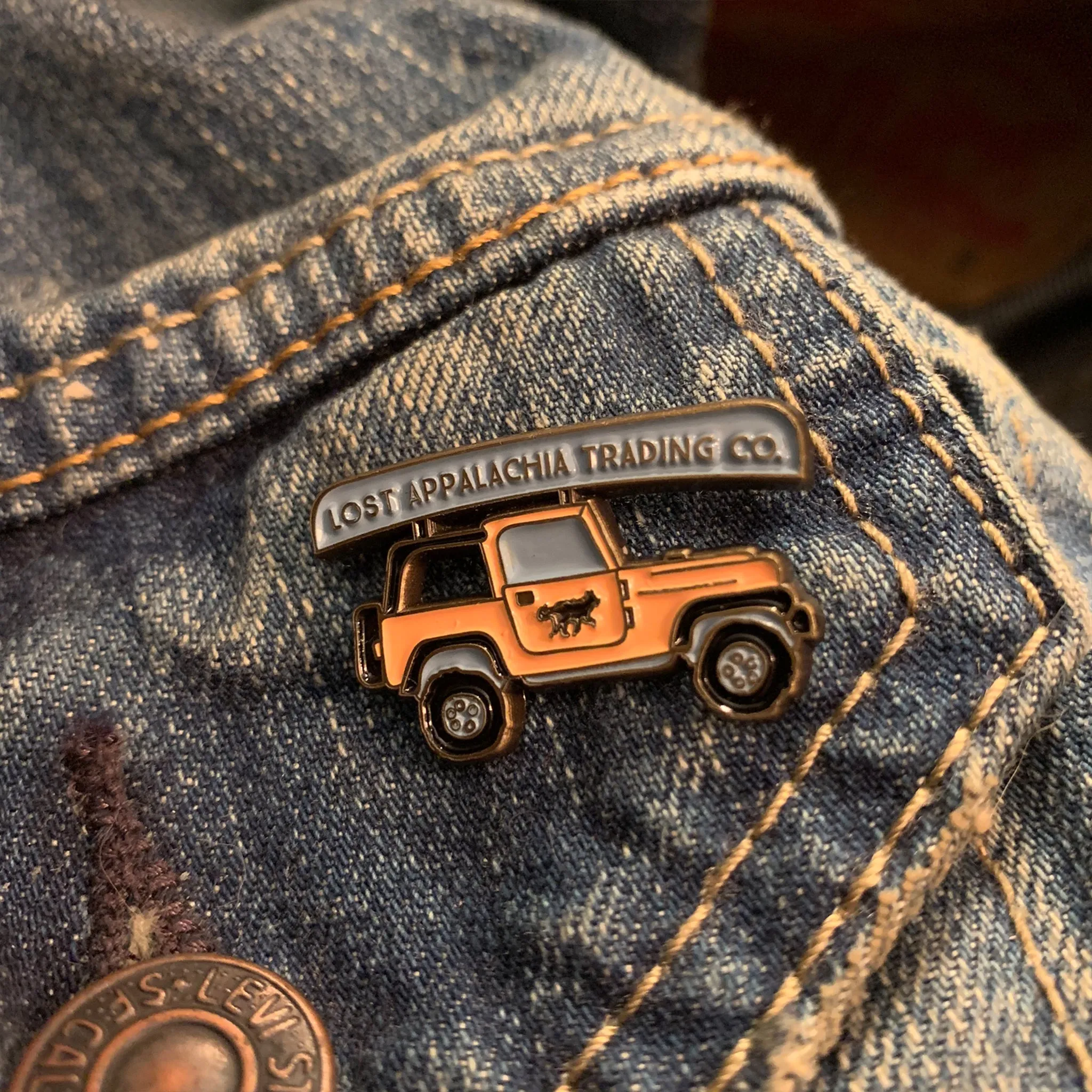 Onto the Next Adventure 4X4 Company Pin