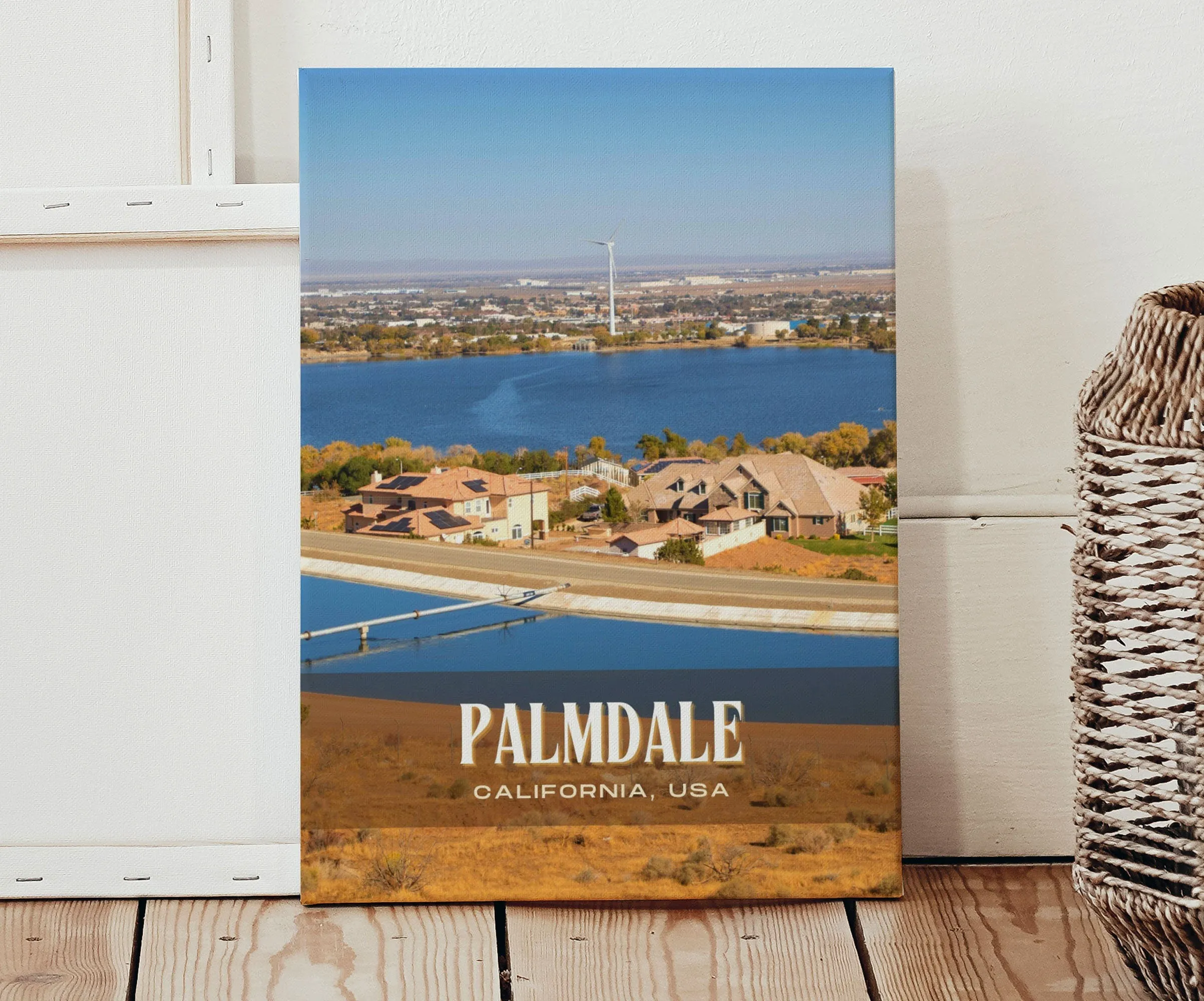 Palmdale Retro Wall Art, California, USA