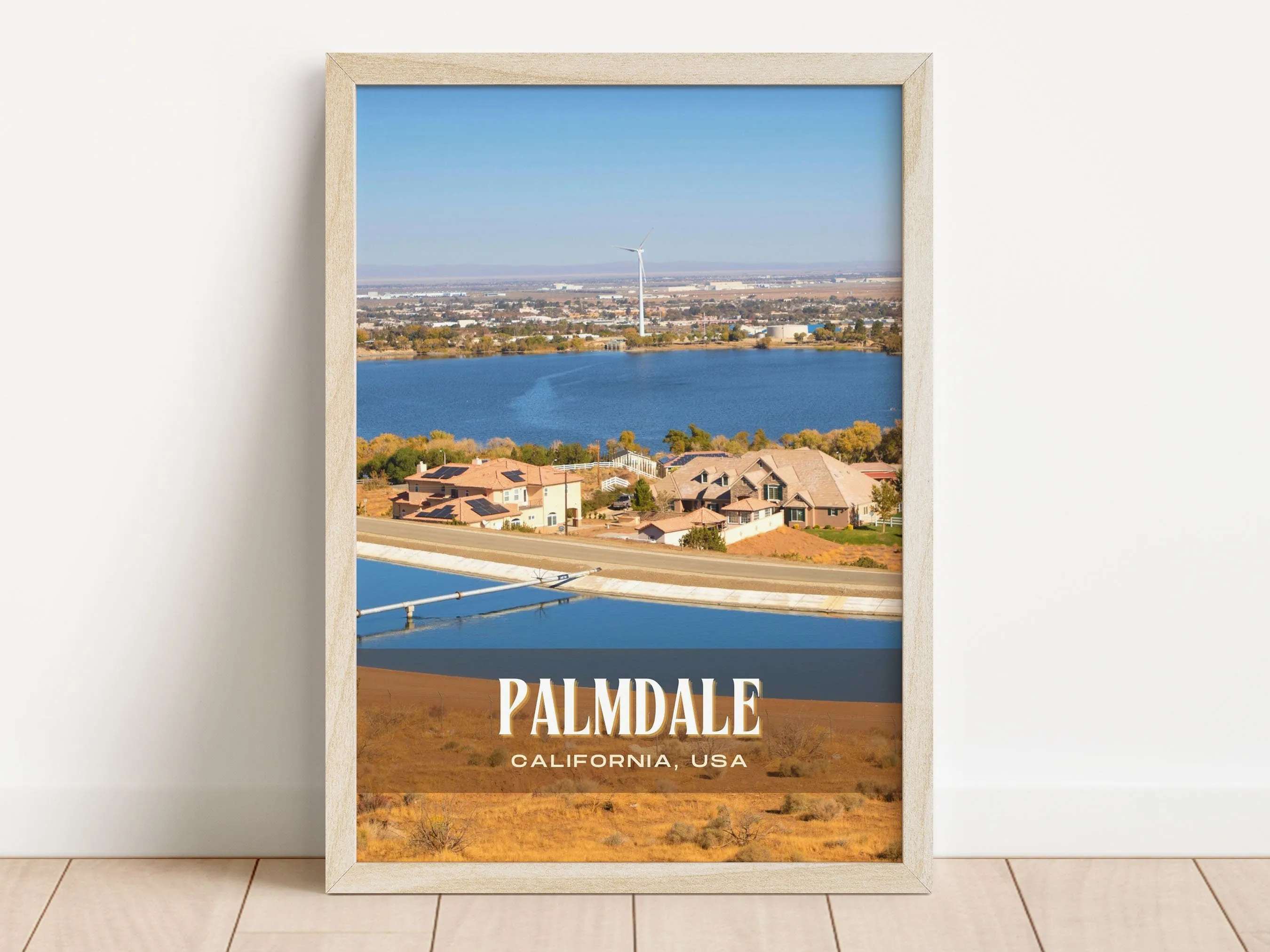 Palmdale Retro Wall Art, California, USA