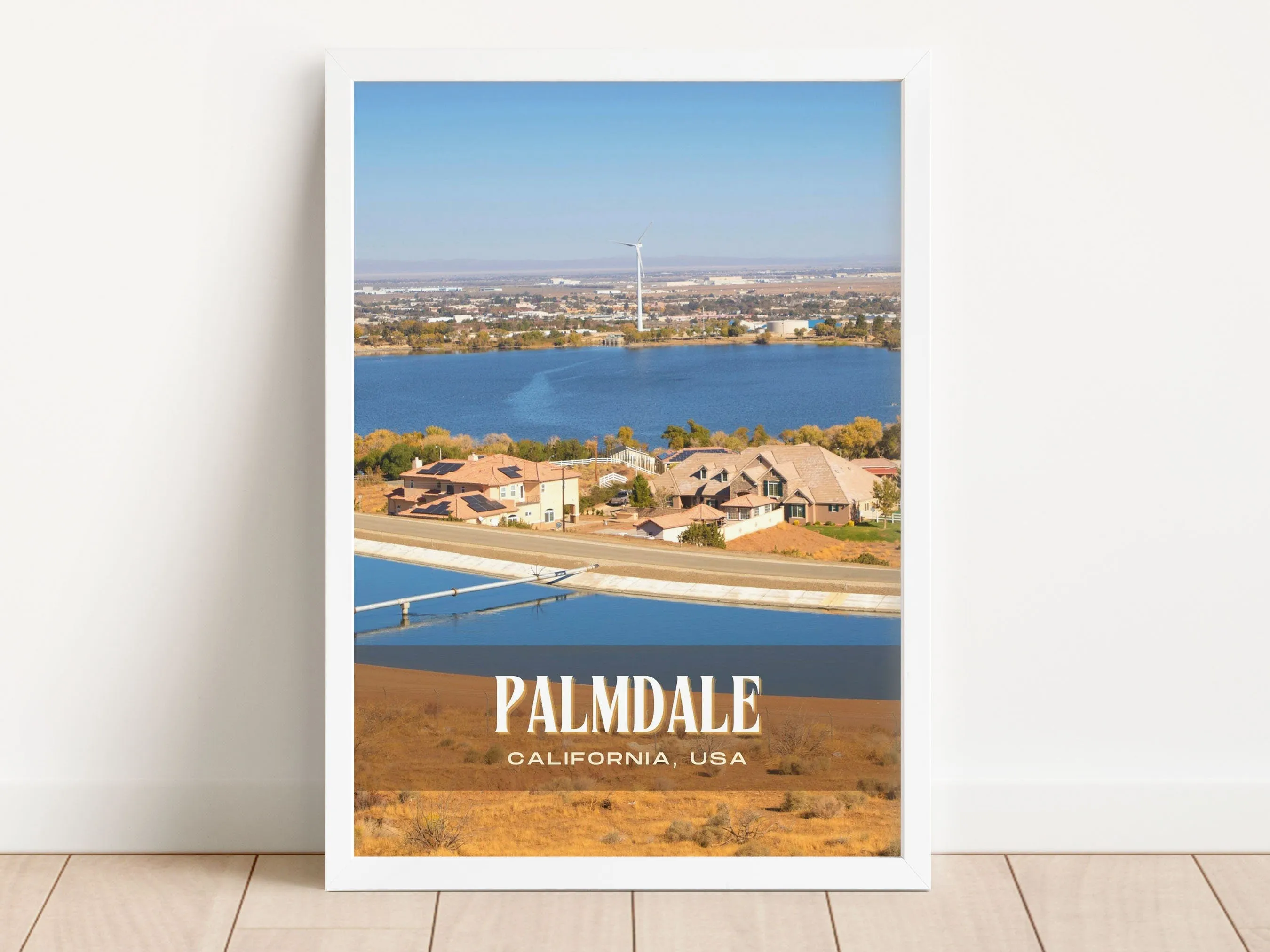 Palmdale Retro Wall Art, California, USA