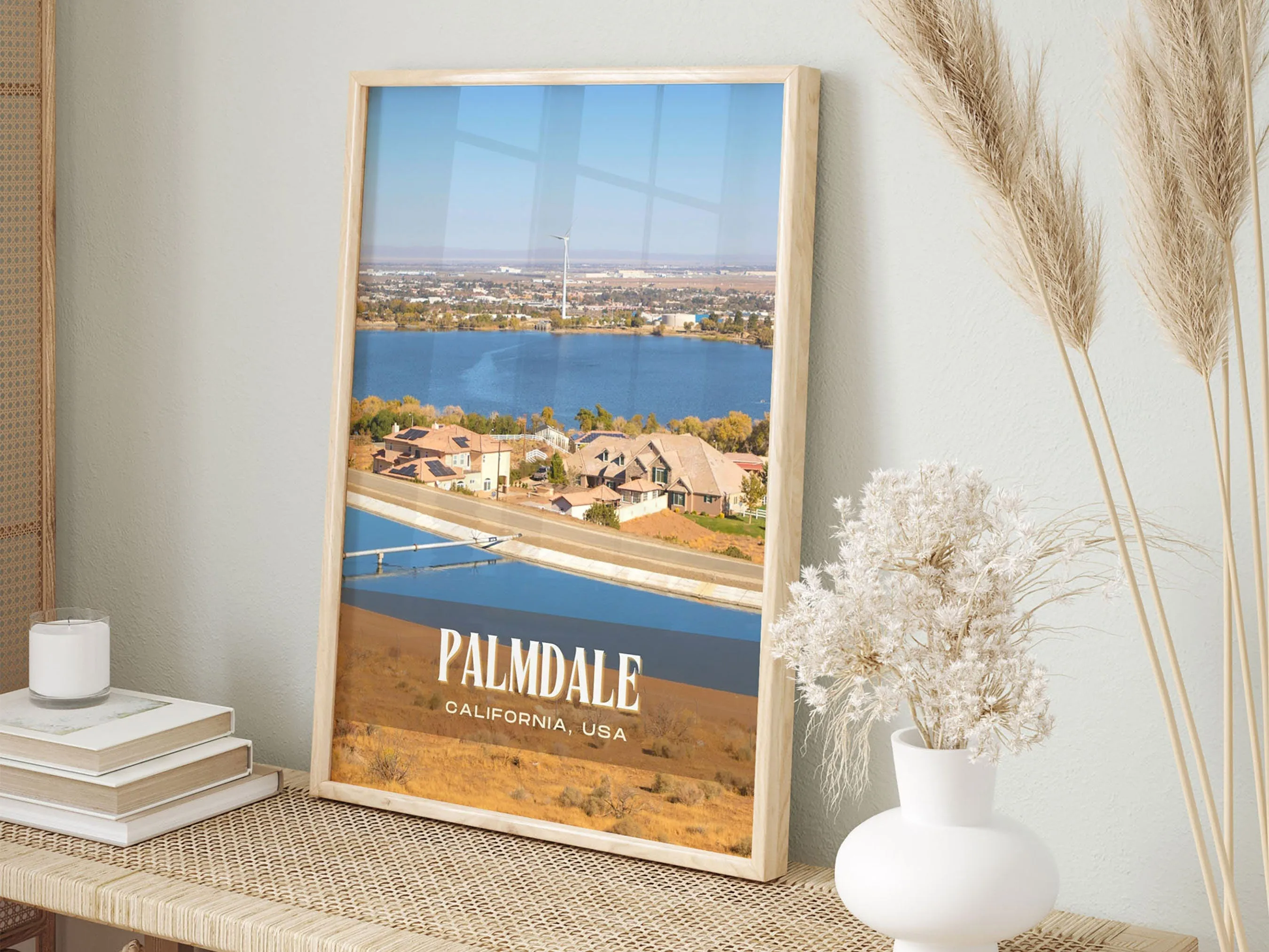 Palmdale Retro Wall Art, California, USA