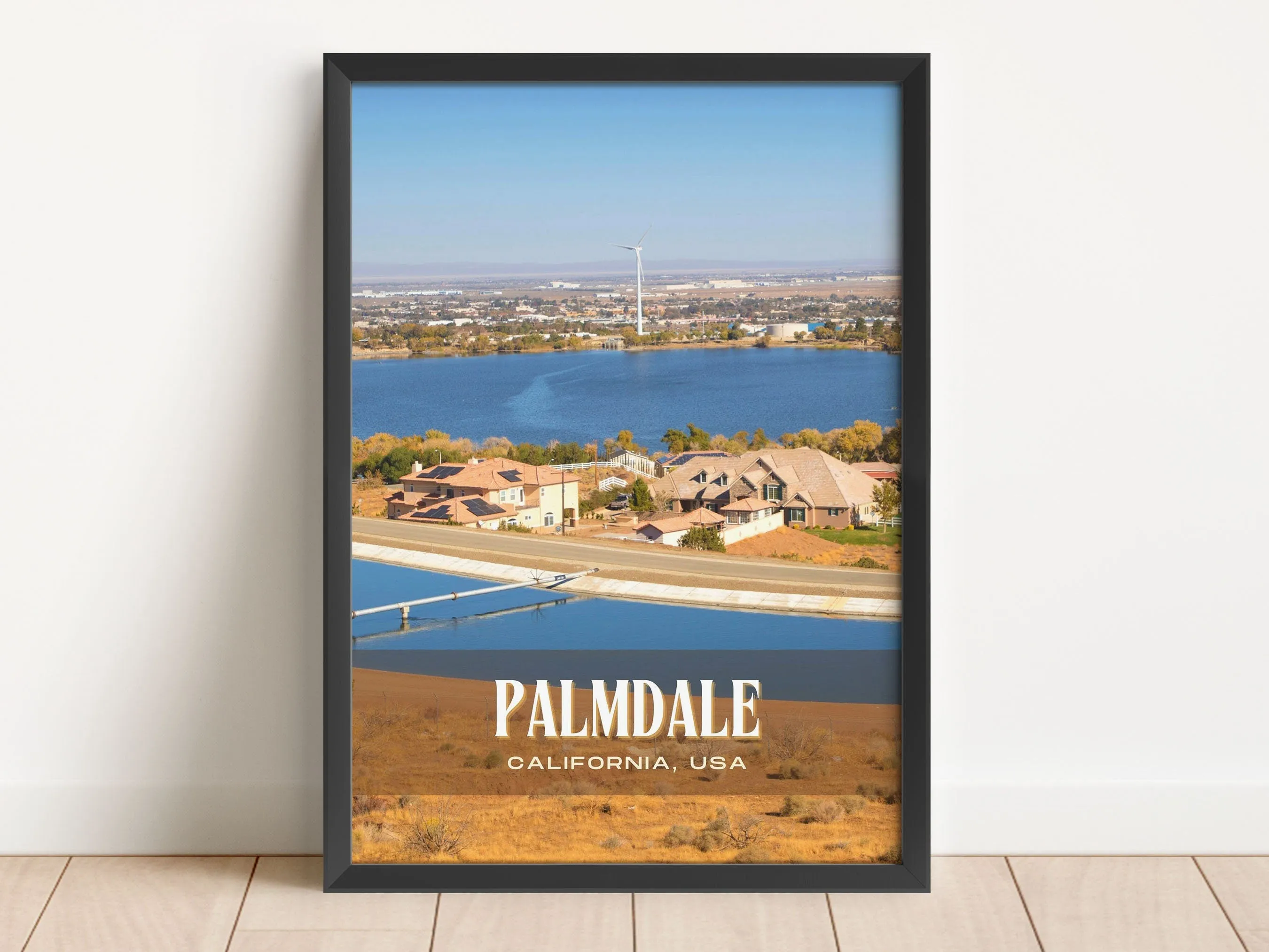 Palmdale Retro Wall Art, California, USA