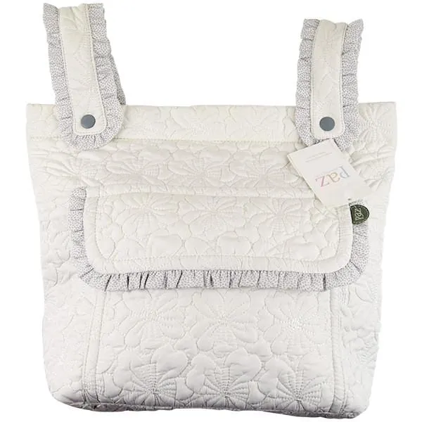 Paz White Pram Bag