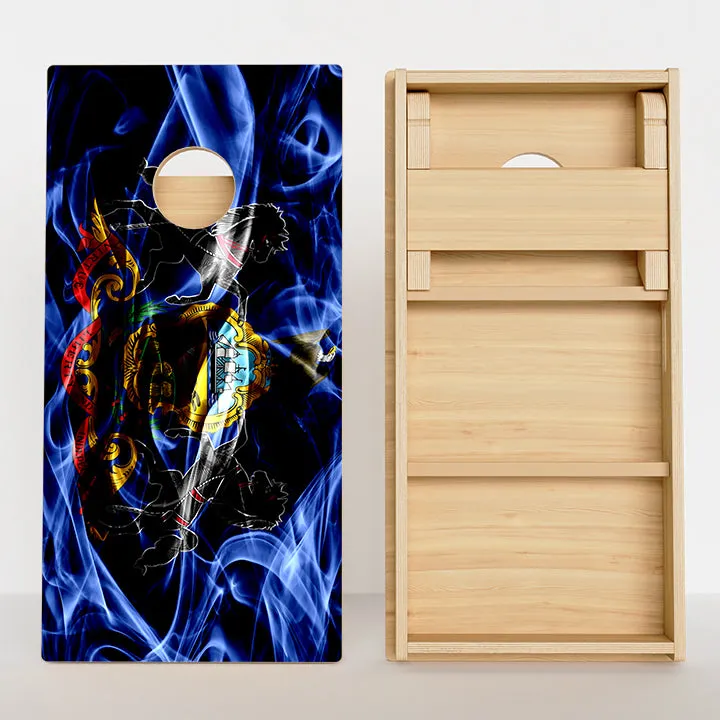 Pennsylvania Flag Professional Cornhole Boards