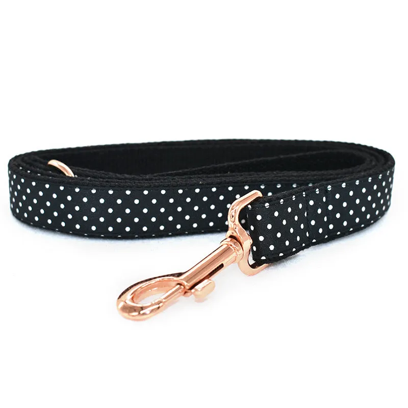 Personalized Polka Dots Pet Collar And Leash