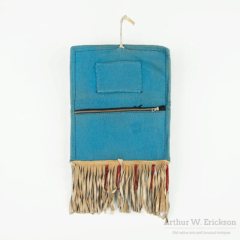 Plateau Beaded Bag With Feathers