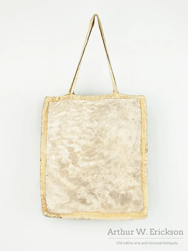 Plateau Beaded Flat Bag With Geometric Design