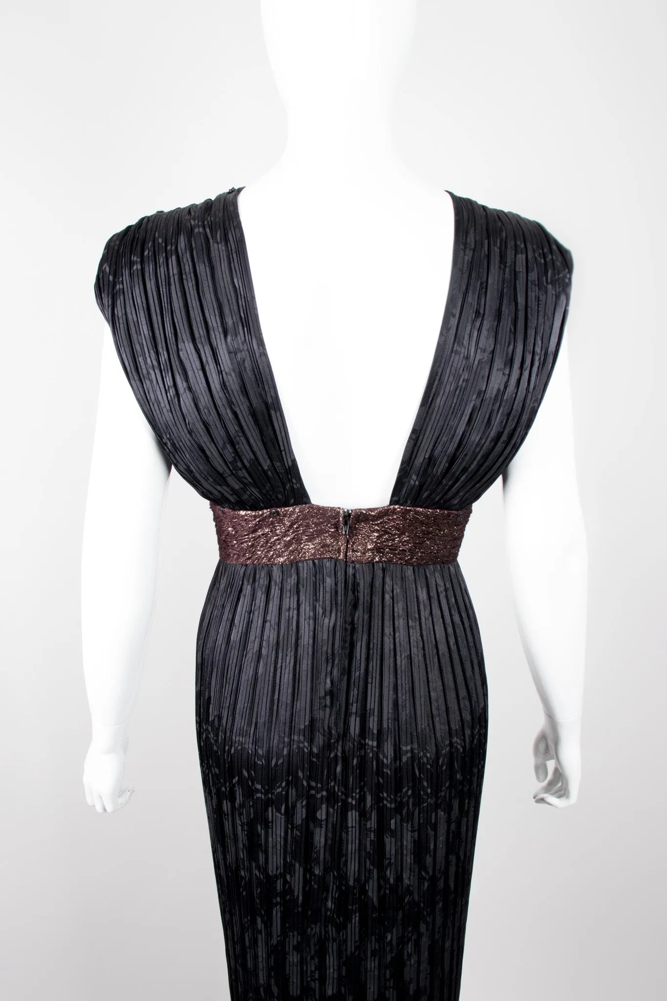Pleated Art Deco Dress
