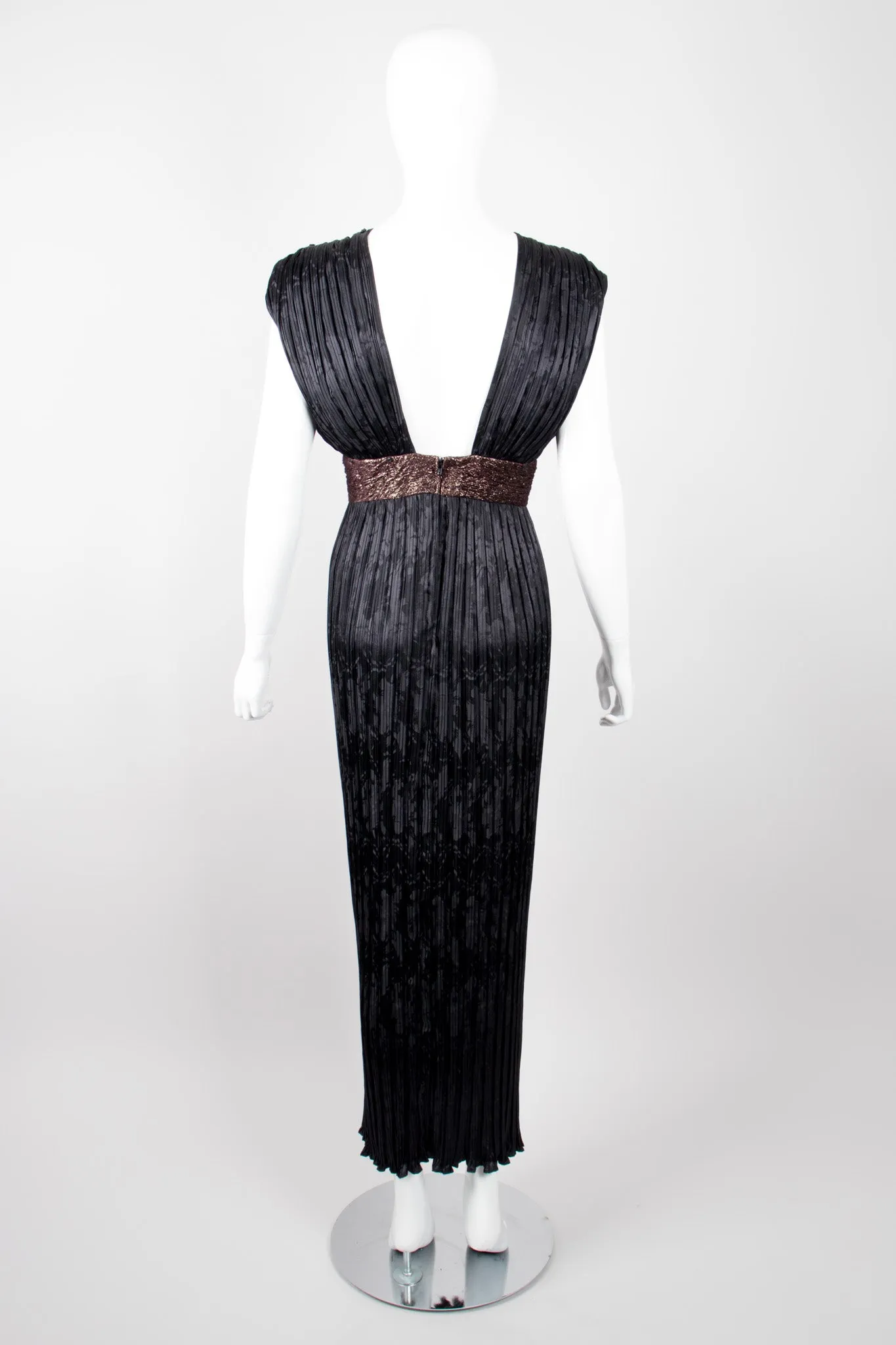 Pleated Art Deco Dress