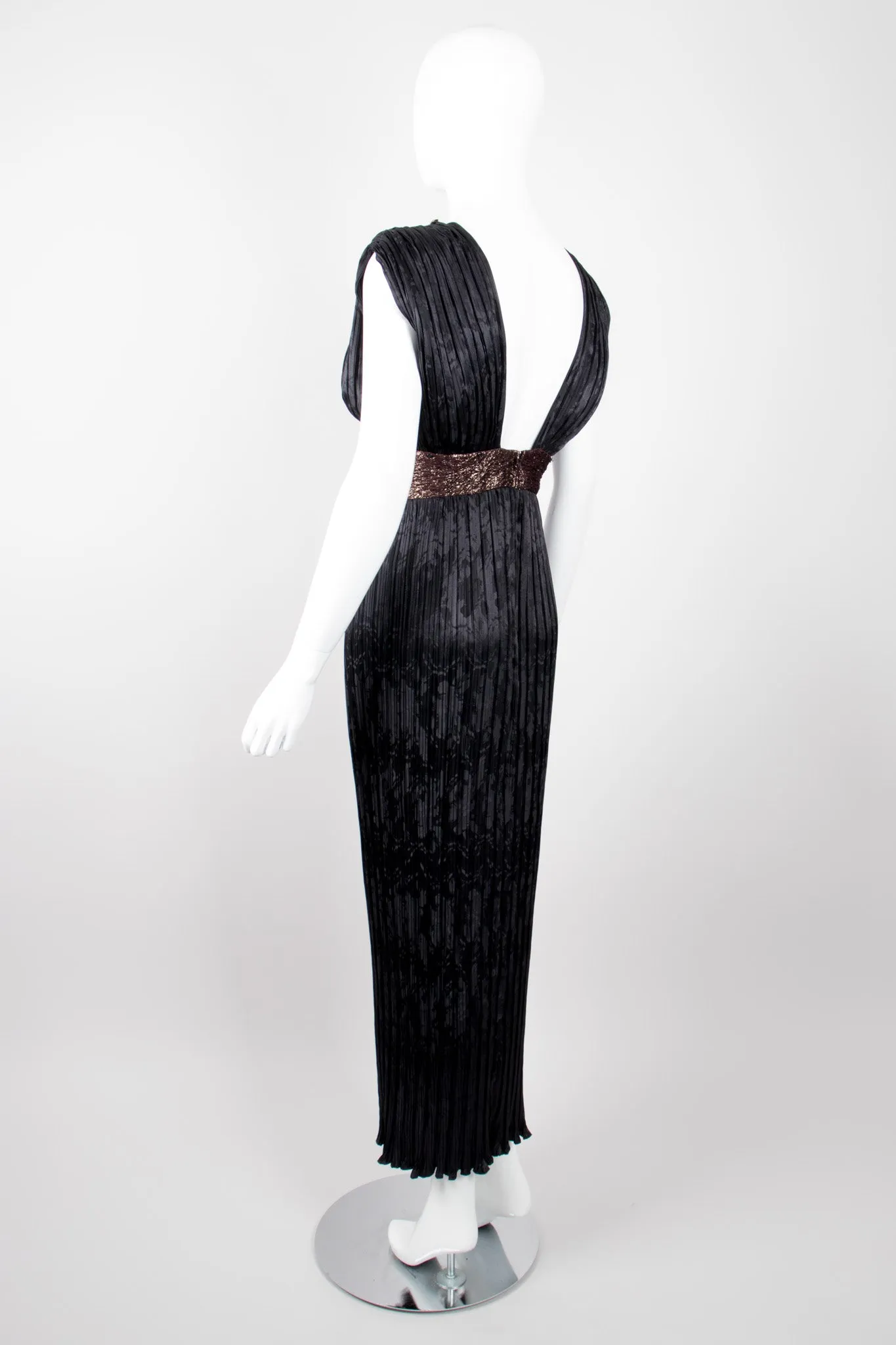 Pleated Art Deco Dress