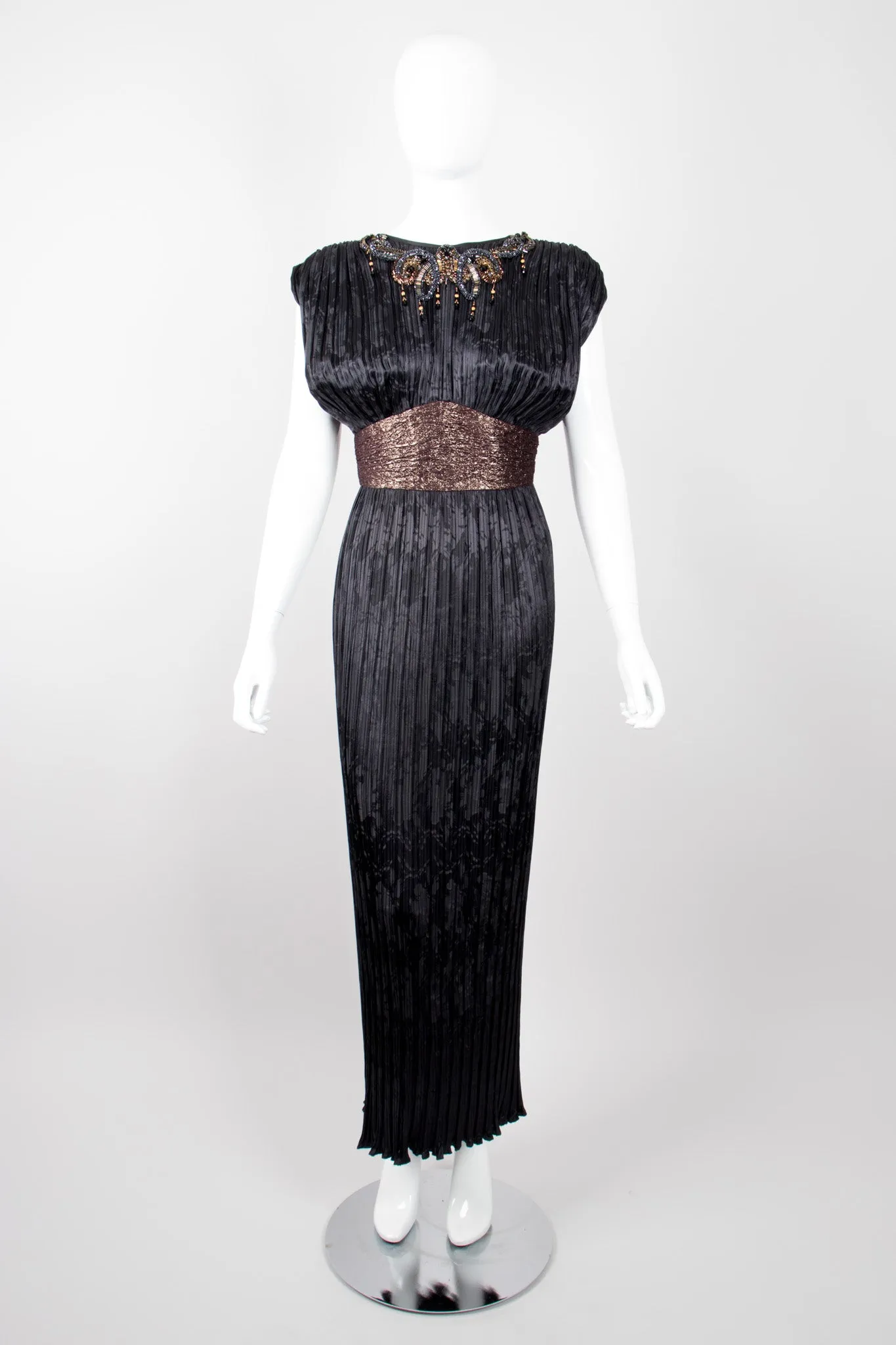 Pleated Art Deco Dress