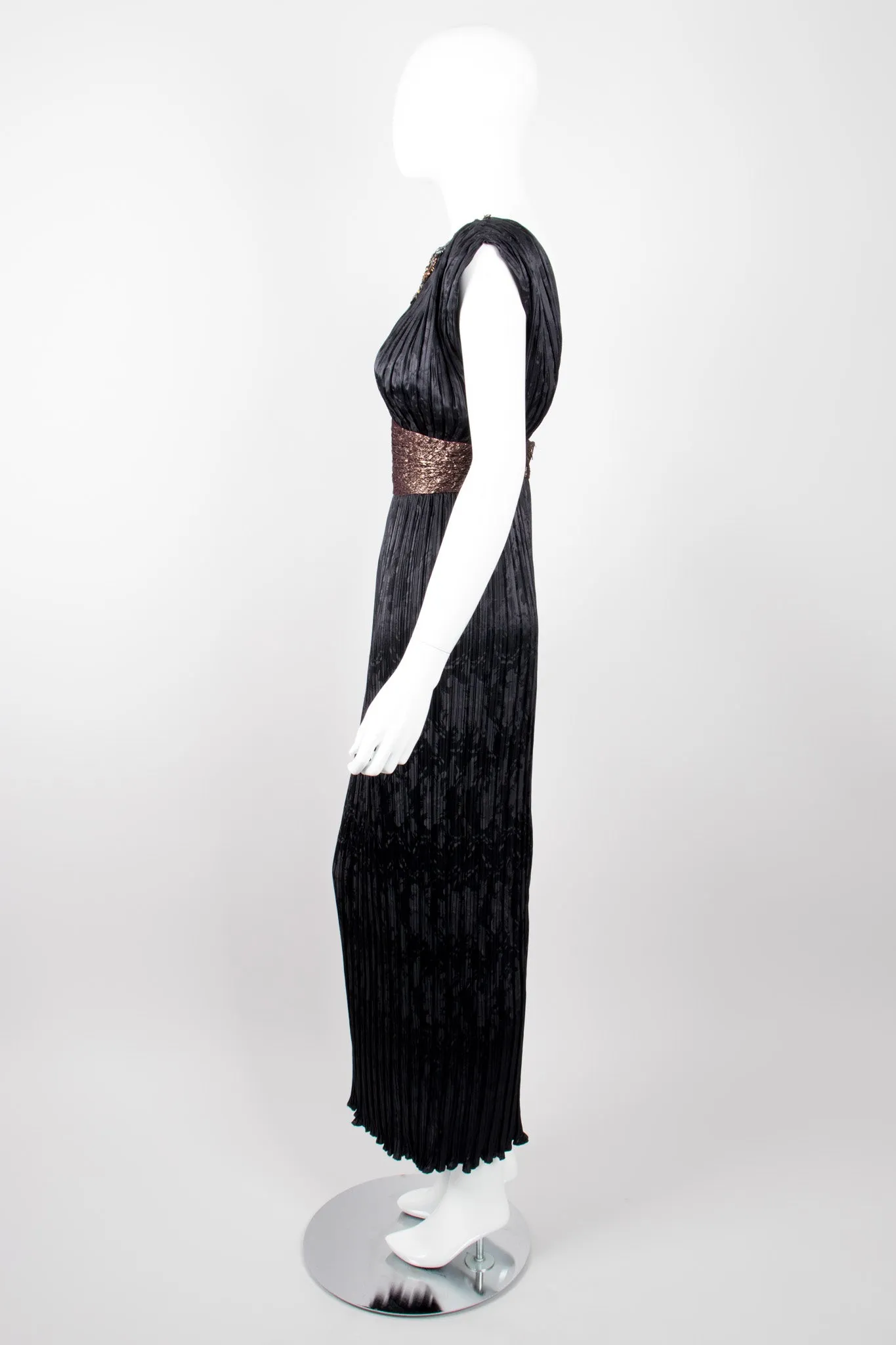 Pleated Art Deco Dress