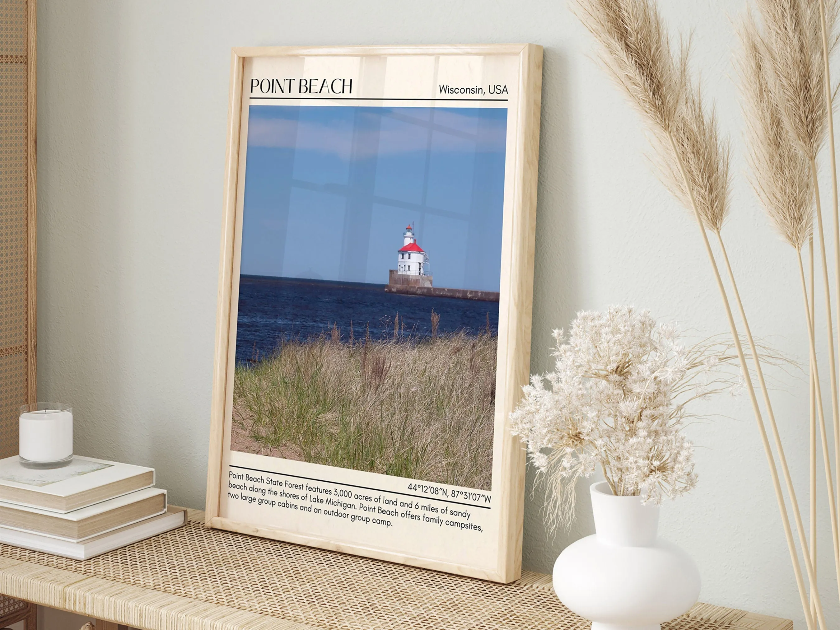 Point Beach Wall Canvas, USA