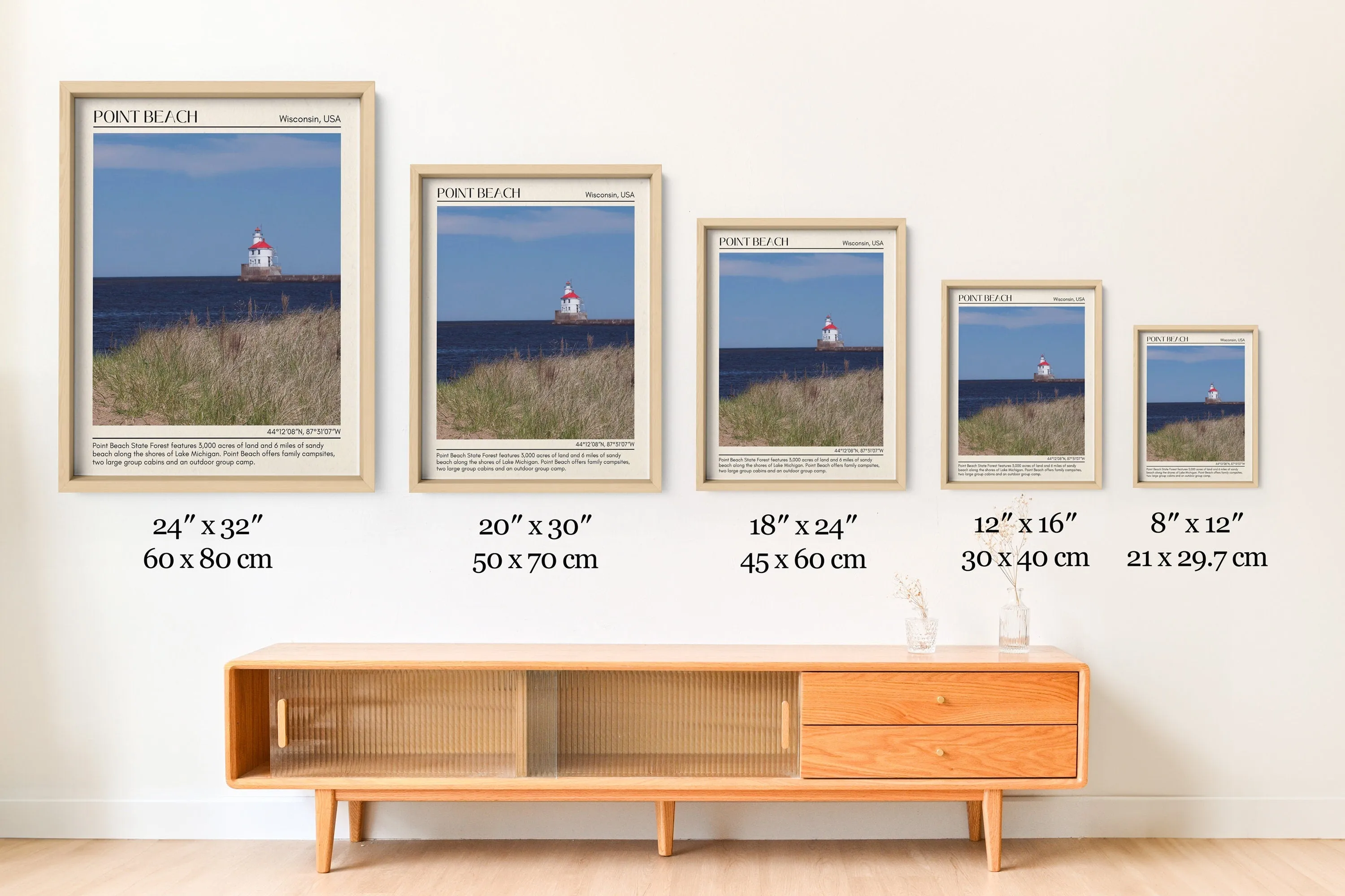 Point Beach Wall Canvas, USA