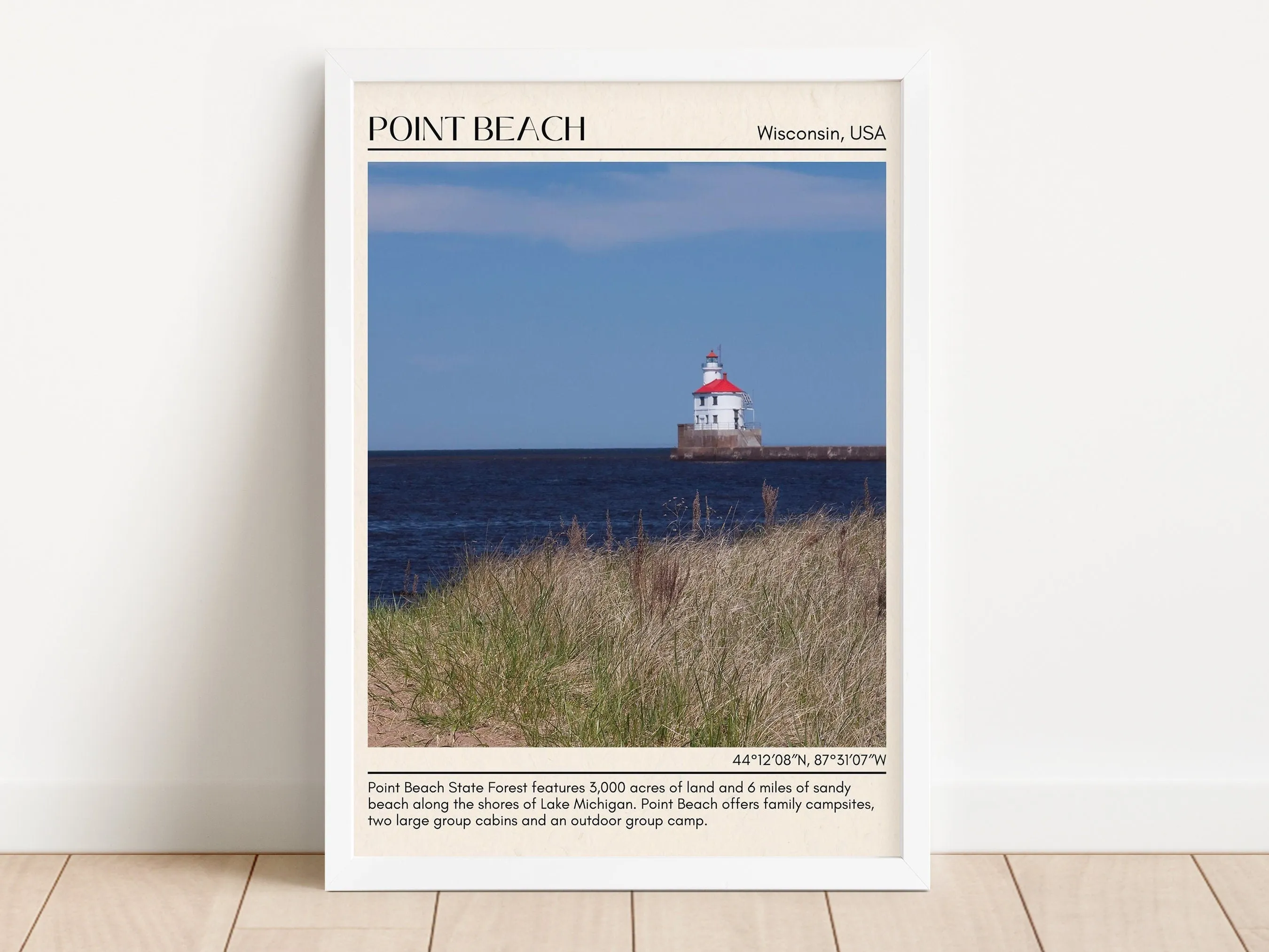 Point Beach Wall Canvas, USA