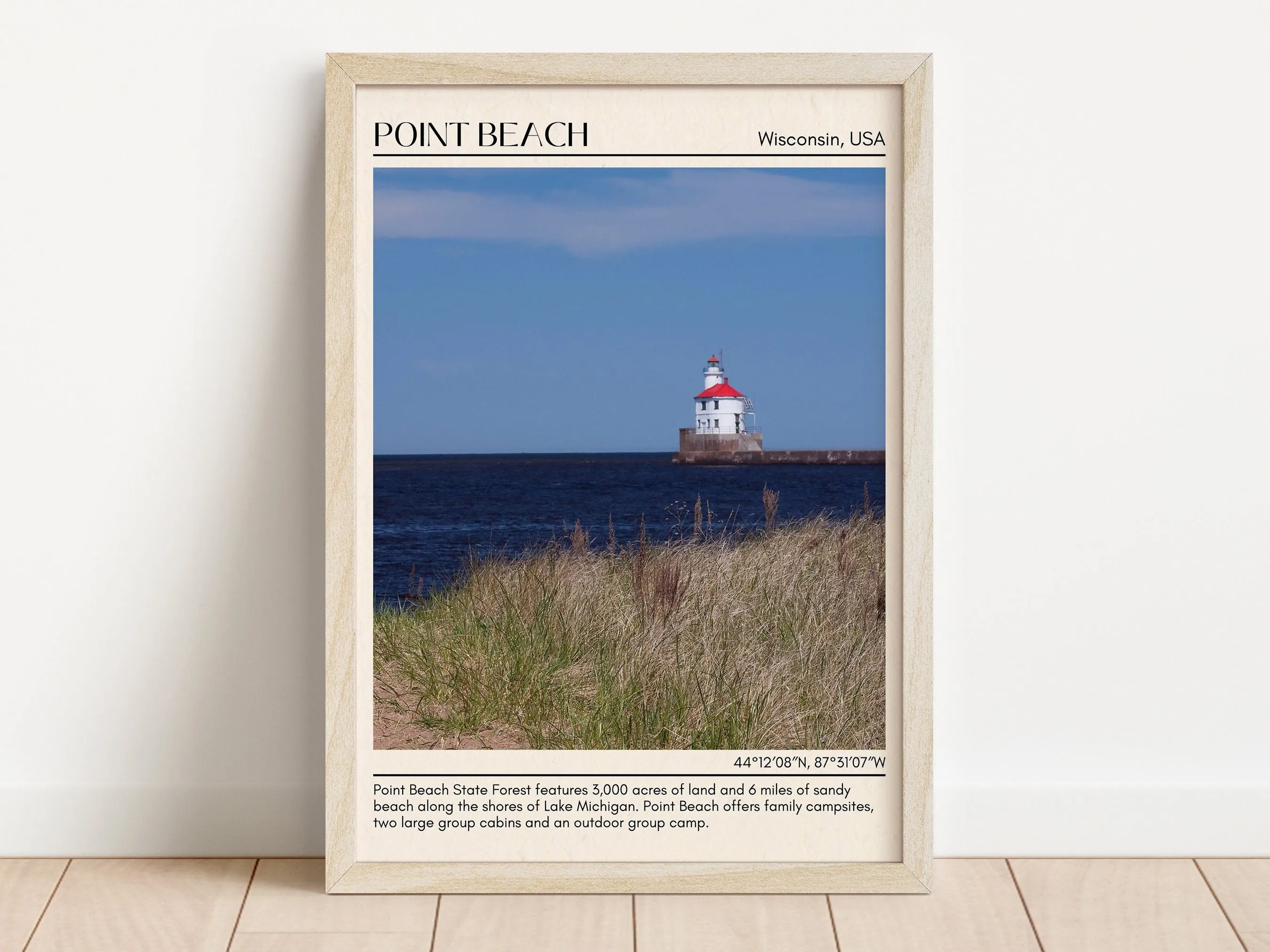 Point Beach Wall Canvas, USA