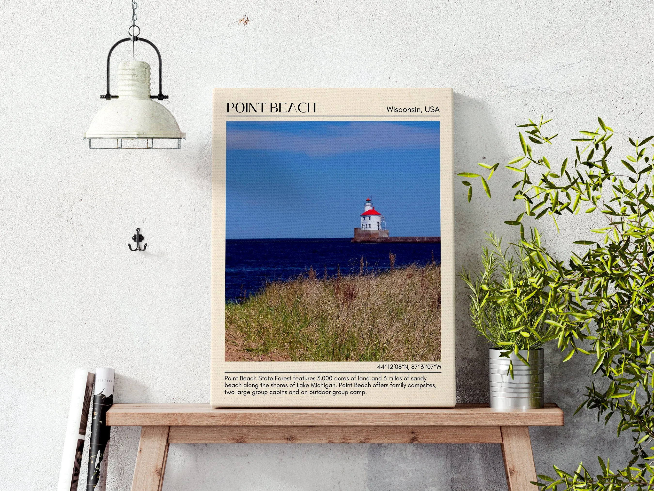 Point Beach Wall Canvas, USA
