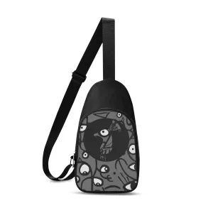 Printed   Embroidered Casual Chest Bags
