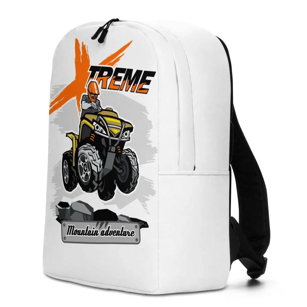 Quad bike atv with xtreme mountain adventure Minimalist Backpack