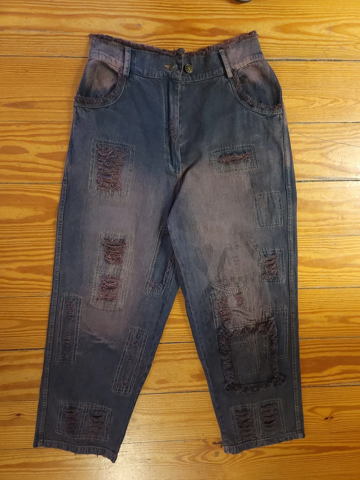 Queen of Hearts Lightweight Denim Pants