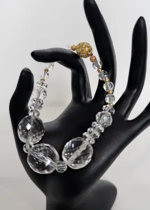 "Natural Clear Quartz Crystal Bracelet" by Tonnie's Chest
