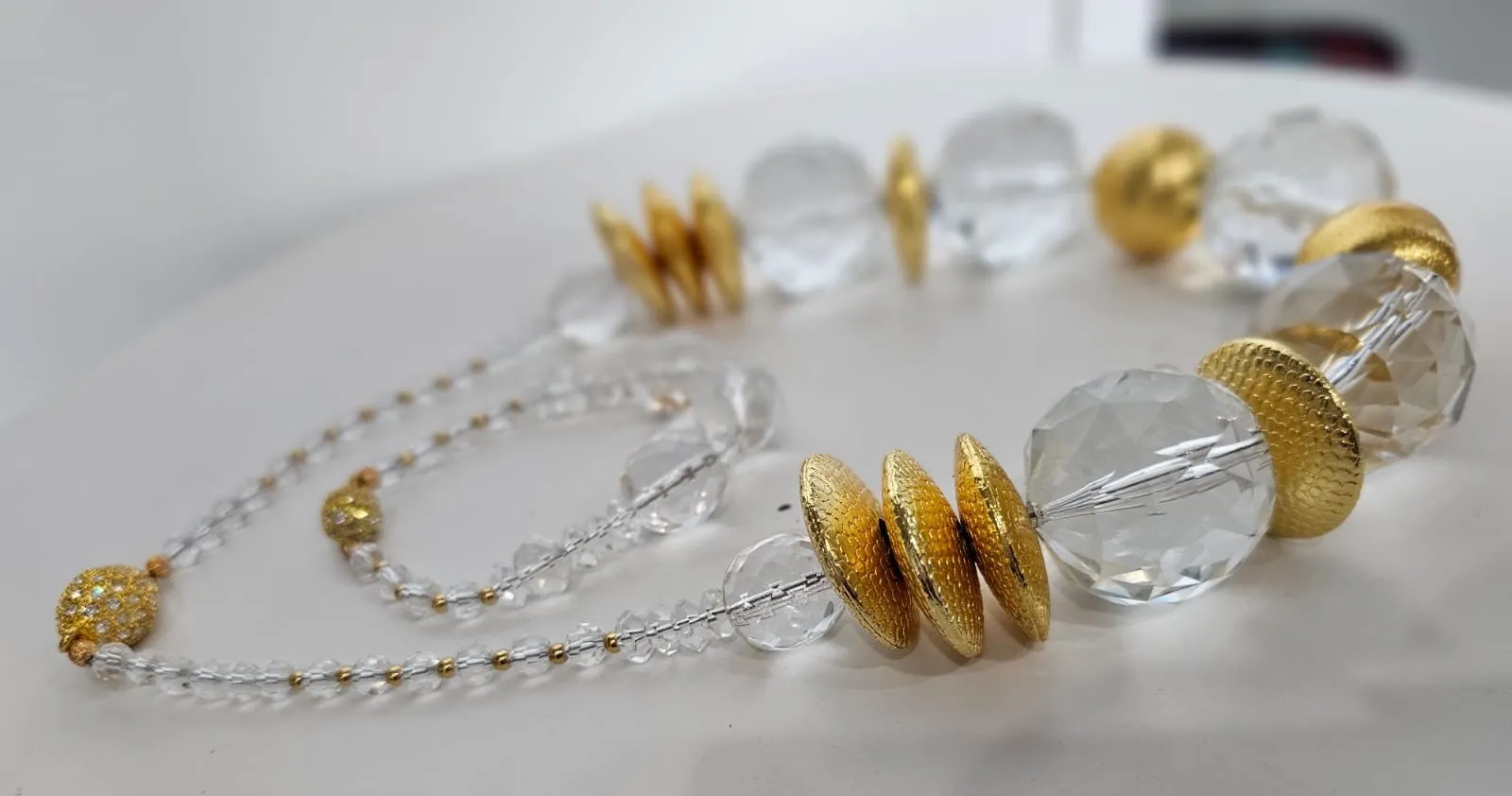 "Natural Clear Quartz Crystal Necklace" by Tonnie's Chest