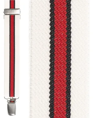 "White Red White Winston" Suspenders
