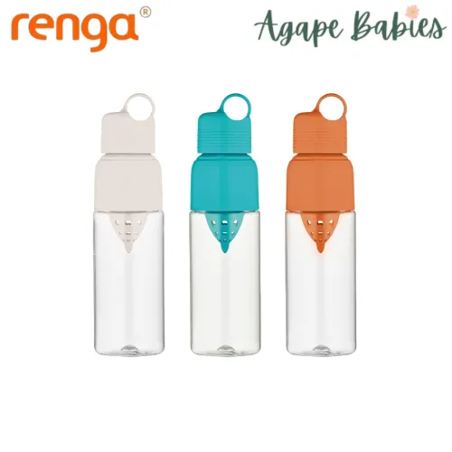 Renga Moon Tritan Water Bottle With Squeezer - 600ML - 3 Variant