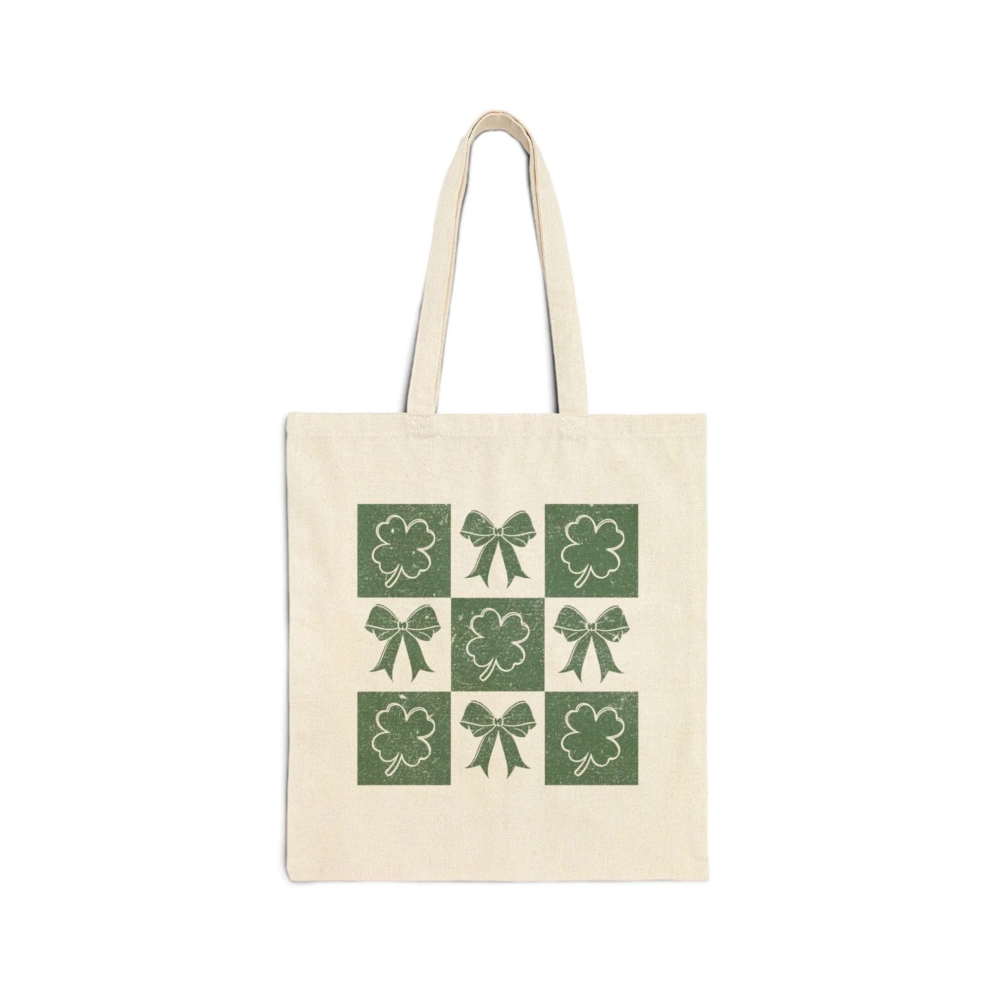 Retro Checkered Shamrock Tote: A Stylish St. Patrick’s Day Essential