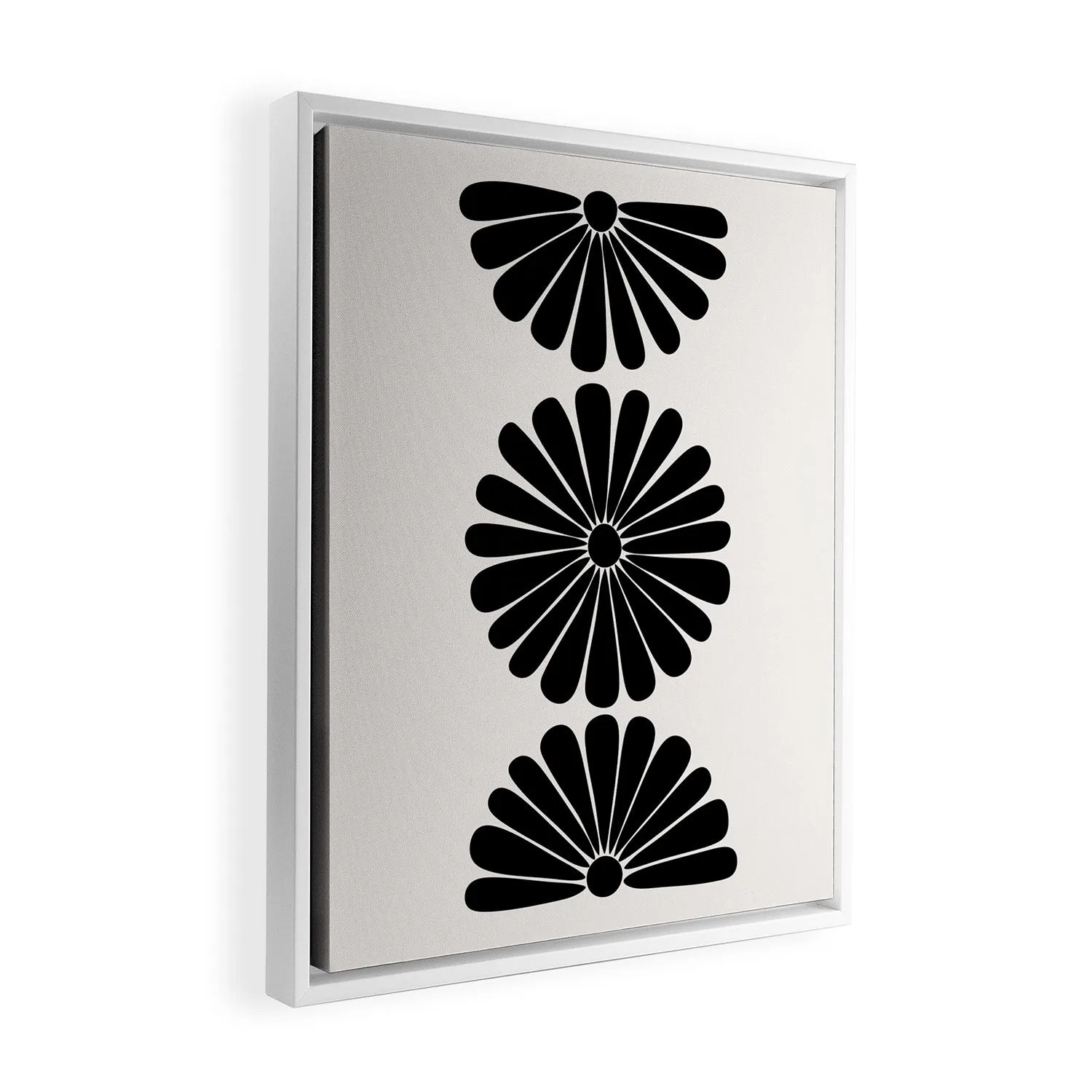 Retro Daisy I Art Canvas